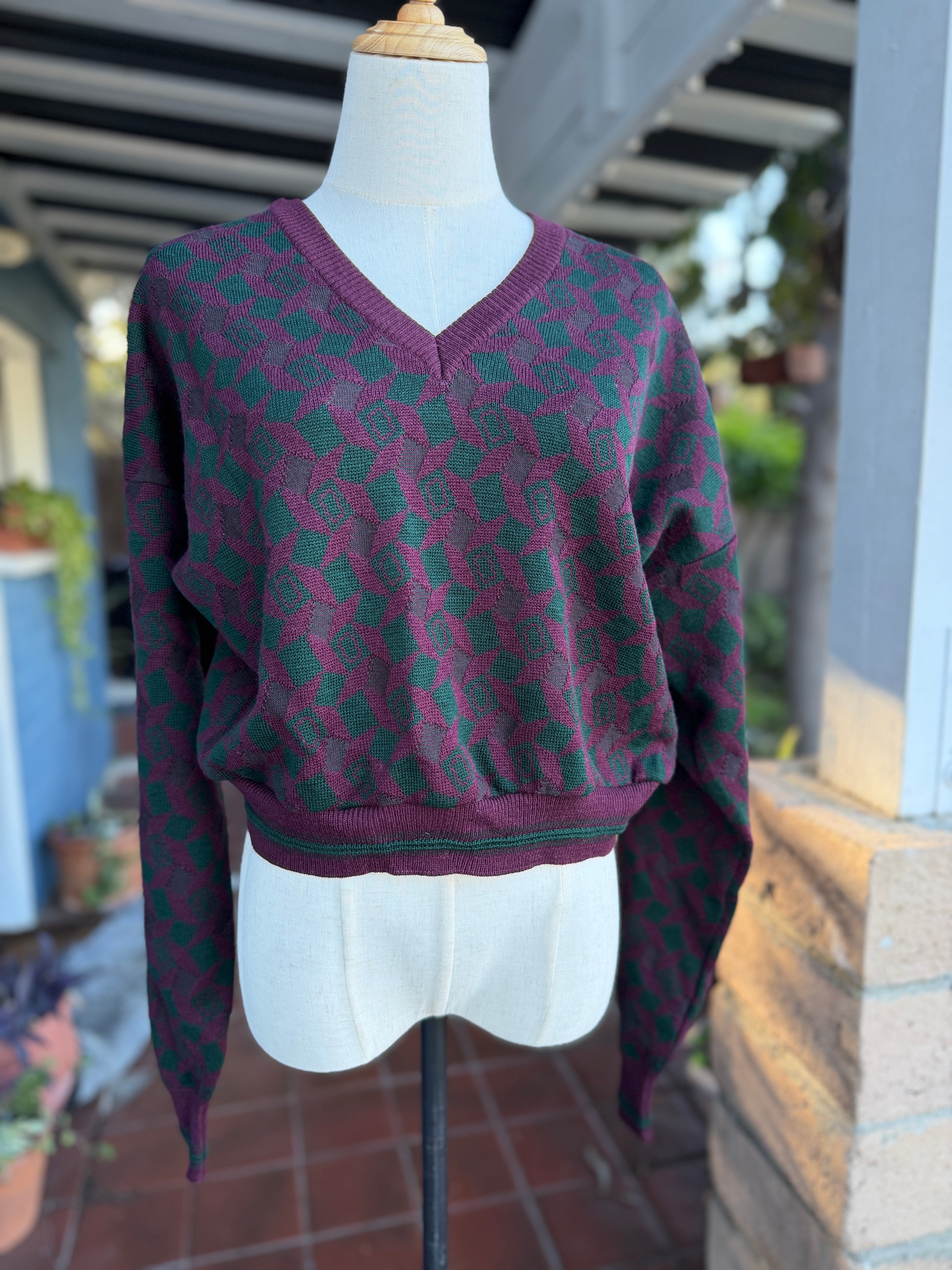 Reworked Vintage Cropped Sweater