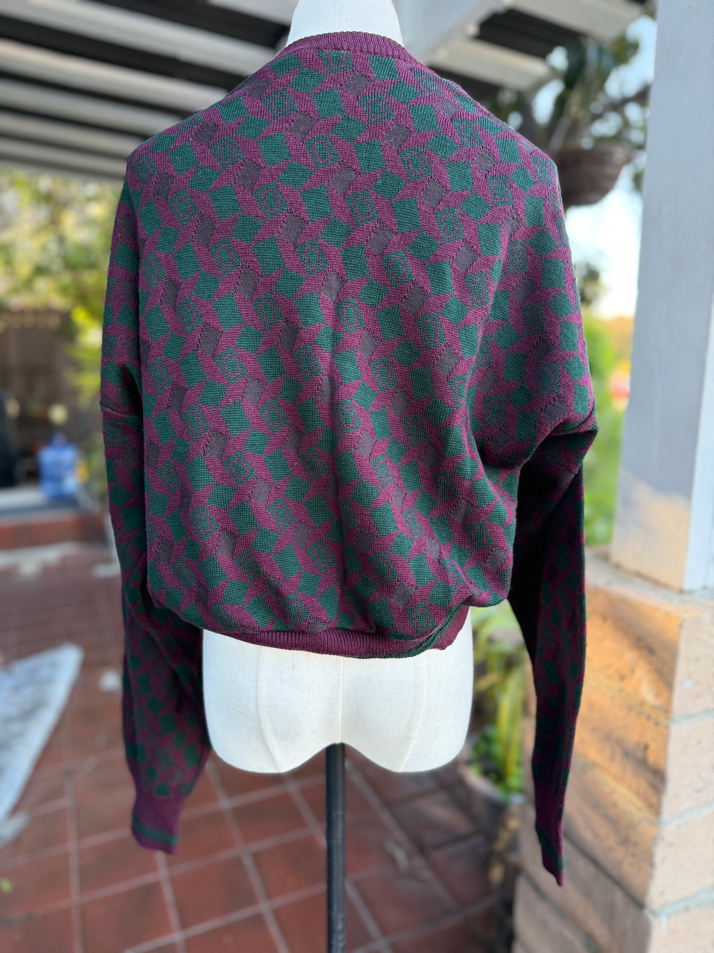 Reworked Vintage Cropped Sweater