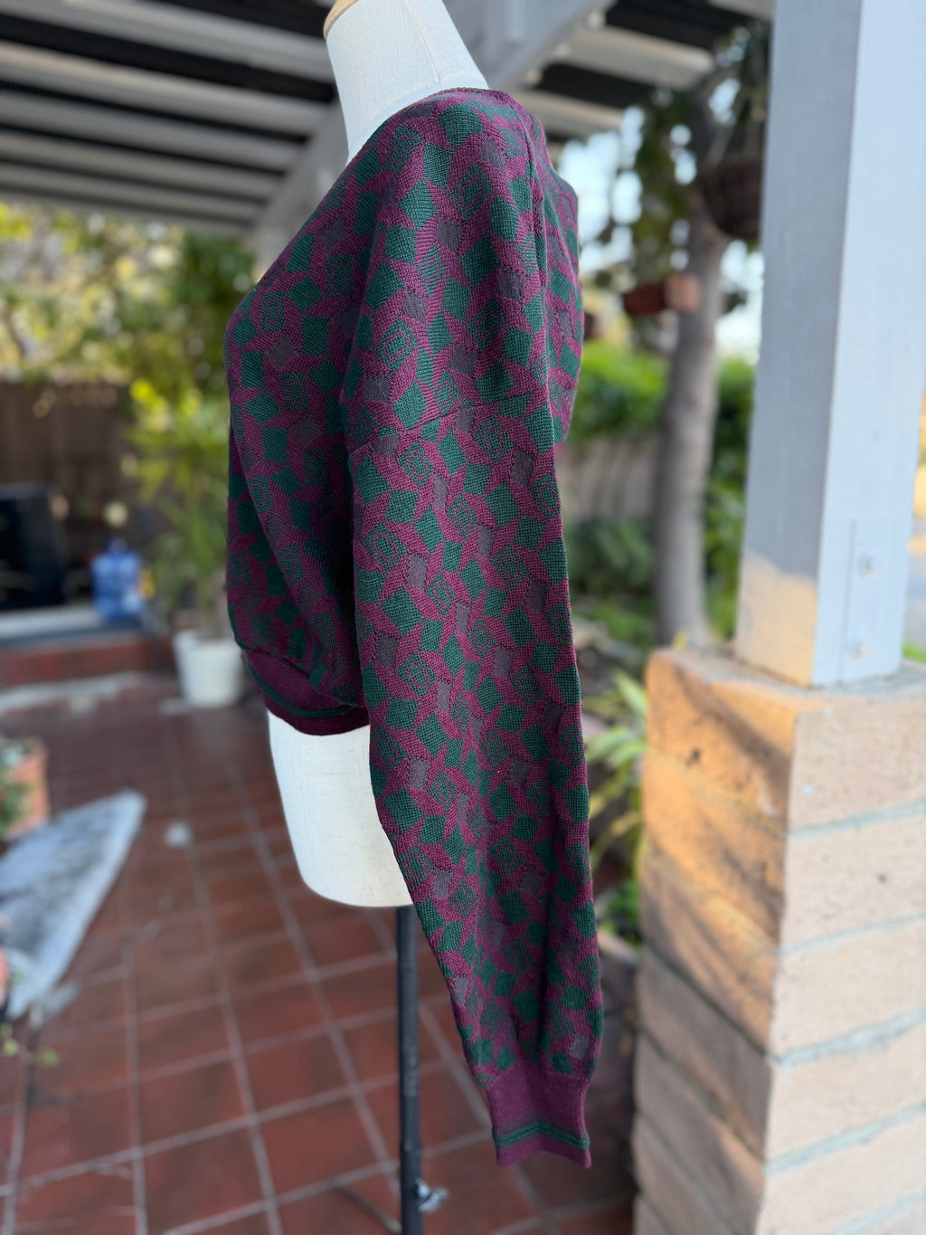 Reworked Vintage Cropped Sweater