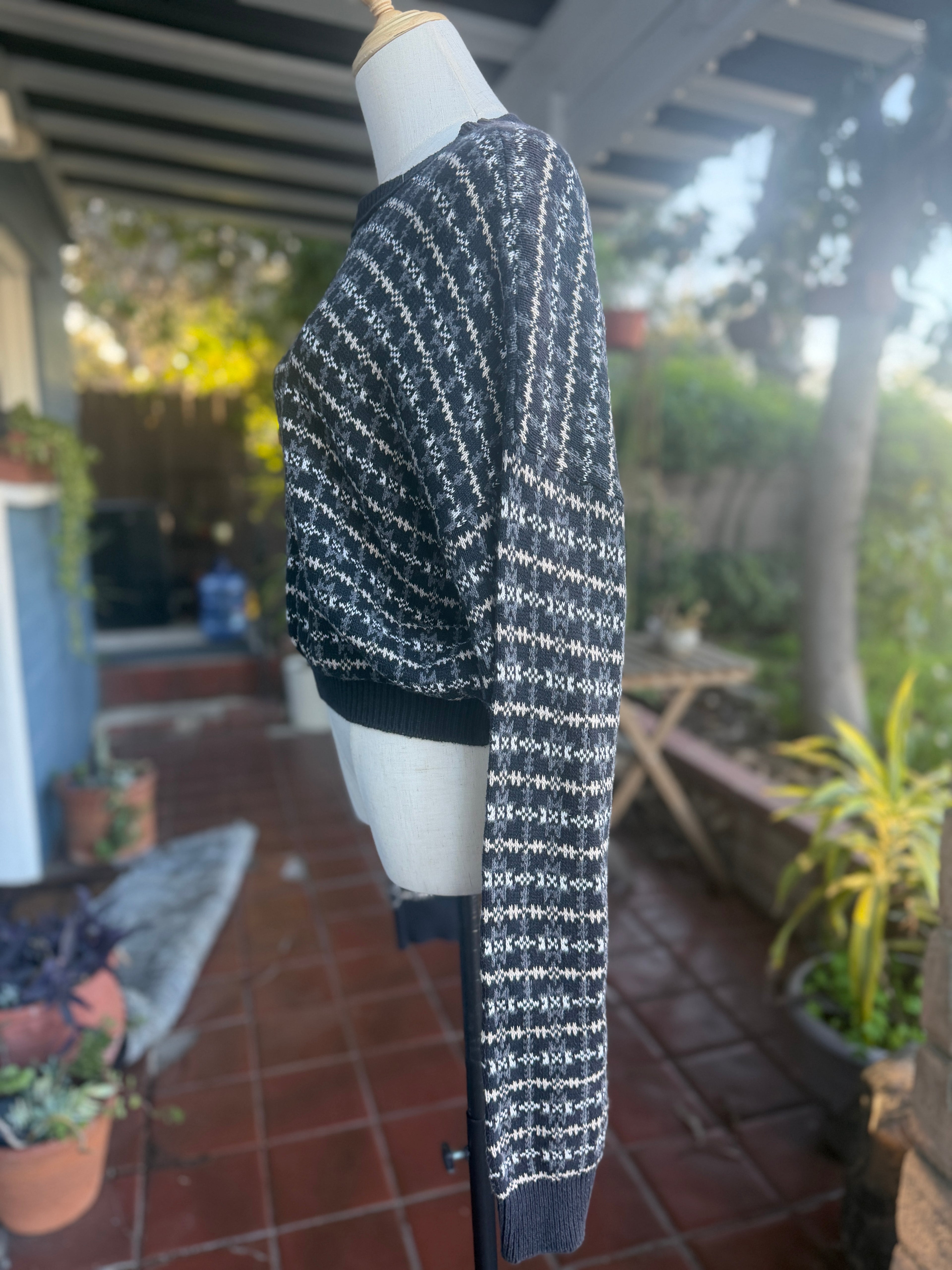 Reworked Vintage Cropped Sweater